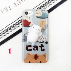 3D Squishy Cute Cat's Paw Soft Silicone Phone Decompression Case Cover For iPhone 7/6