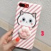 3D Squishy Cute Cat's Paw Soft Silicone Phone Decompression Case Cover For iPhone 7/6